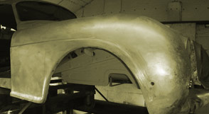 Bentley car restoration example